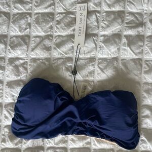 Tart Swim Navy bandeau swim top